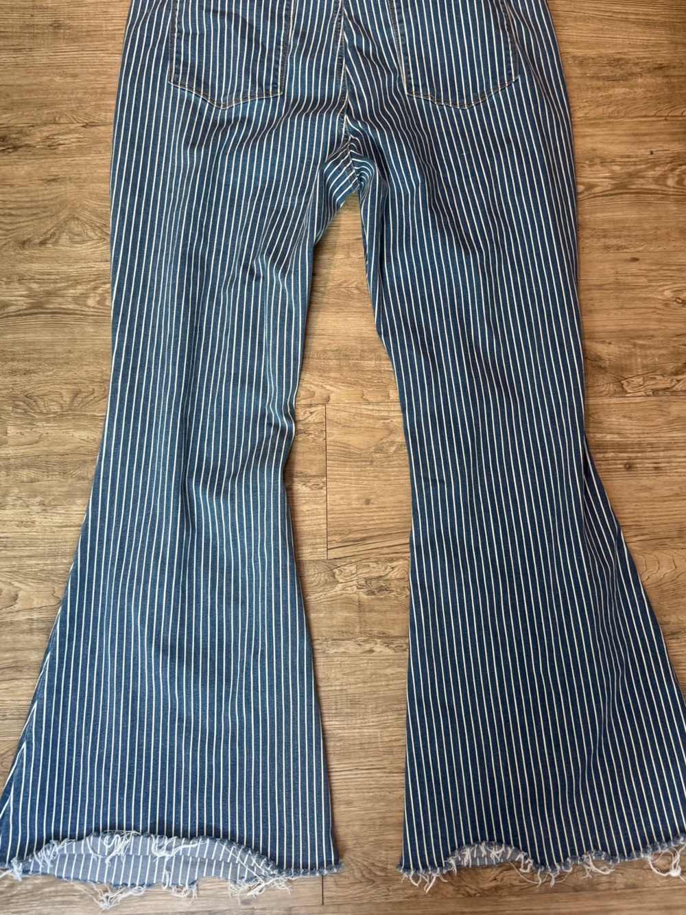 Judy Blue Super Flare Jeans Striped High Rise Stretch Denim Women 22W JB88230 - Picture 6 of 9